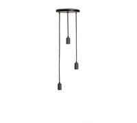 Lampadario Triplo Tala in Grafite