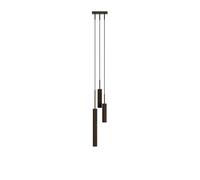Lampadario Tubulaire 3 Alluminio/ Bronzo Anodizzato