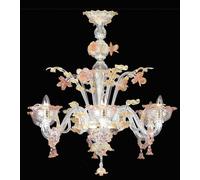 Applique italiano in Vetro di Murano originale Fatto a mano in Italia 2 Luci
