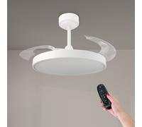 Lampadario Ventilatore da soffitto Coal 36W illuminazione Led CCT regolabile con telecomando M LEDME