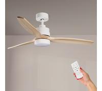 Lampadario Ventilatore da soffitto White Crazy 18W illuminazione Led CCT regolabile con telecomando M LEDME
