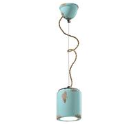 SOSPENSIONE VINTAGE AZZURRO C984(VIA)