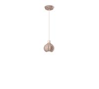 Lampadario Vintage Decò Afoxe' Alluminio Ceramica Grigio Sabbia 1 Luce E14