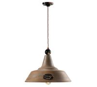 Lampadario Vintage Grunge Ferro E Ceramica Nero 1 Luce E27