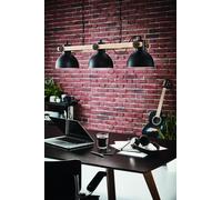 Lampadario vintage moderno nero 3 luci GL0521