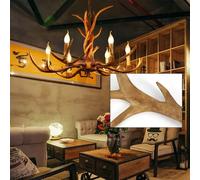Lampadario Vintage resina corno di cervo corno lampada a sospensione plafoniera per ristorante camera da letto soggiorno decorazioni per la casa