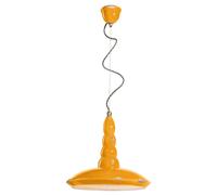 Lampadario Vintage Vague Vintage Ferro E Ceramica Giallo 1 Luce E27 40Cm
