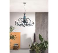 LAMPADARIO VIVALDI 8 LUCI OTTANIO CROMO ATTACCO E14 D.88CM