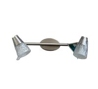 Lampadario x parete 2 faretti 40 W barra cromata luci interno G9 Eglo Arizona [EEK: E]