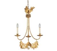 Lampadario YAGMUR Dorato 3-FLUSSO Regolabile Ø51Cm Design Lampada Soggiorno