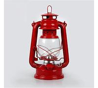 Lampade a olio, lampada a cherosene, lanterna a for interni, a , a retrò, a vintage, antitempesta(Red)