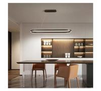 Lampade a Sospensione a LED ad Anello Lungo Nordico dimmerabili Compatible with Tavolo da Cucina ad Isola Sala da Pranzo Bar Lampadario Decor Illuminazione Lustri,Illuminazione per Interni