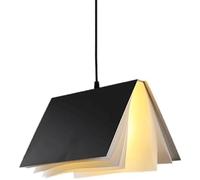 Lampade A Sospensione A LED, Lampadari, Vite E27 A Testa Singola, Lampada A Sospensione d'Arte in Stoffa A Forma di Libro, Apparecchi di Illuminazione Decorativa per Aule di Studio, Dark