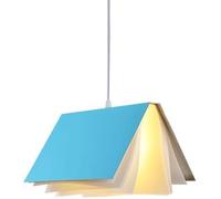 Lampade A Sospensione A LED, Lampadari, Vite E27 A Testa Singola, Lampada A Sospensione d'Arte in Stoffa A Forma di Libro, Apparecchi di Illuminazione Decorativa per Aule di Studio, Blue