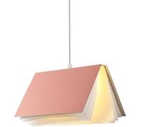 Lampade A Sospensione A LED, Lampadari, Vite E27 A Testa Singola, Lampada A Sospensione d'Arte in Stoffa A Forma di Libro, Apparecchi di Illuminazione Decorativa per Aule di Studio, Pink