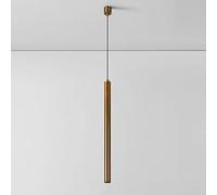 Lampade a sospensione Faretti a soffitto Isola della cucina Lampada a sospensione Bronzo dorato Cilindro Tubo lungo Decorazione artistica per la casa 5W LED per Soggiorno Camera da letto Corridoio