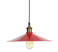 Lampade a Sospensione Industriale Rossa Restauranti retrò lampadario sospeso con sfumatura in Metallo American Country Warehouse Lampadario a soffitto a soffitto a Testa Singola Realizzato in Cina