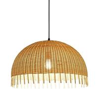 Lampade a sospensione, lampadario in rattan fatto a mano giapponese - Lampada a sospensione for ristorante pastorale, illuminazione da soffitto for interni retrò,Plafoniera Lampadario Da Soffitto