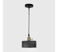 Lampade a Sospensione Nere in Stile Industriale/Rustico, in Cemento, Stile Moderno di metà secolo, lampadario Piccolo Dorato Vintage Gotico per Sala da Pranzo, Camera da Letto, Isola Cucina, Scala