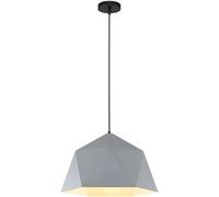 Lampade A Sospensione per La Casa E27 Lampada A Sospensione A Testa Singola Paralume da Soffitto Colorato Industriale Lampadario A Soffitto in Stile Europeo per Camera da Letto Cucina, Agray