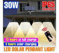 Lampade a sospensione solari a LED lampada da esterno per interni 1/2/3/4 teste cortile portico Patio balcone giardino campeggio con telecomando