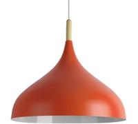 Lampade A Sospensione Vintage da Fattoria A Sospensione Industriale Europea Lampadario A Soffitto in Alluminio Moderno Macaron Lampadario A Soffitto in Alluminio in Me, Orange, 16.5in