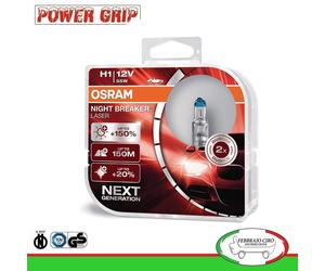LAMPADE ALOGENE OSRAM NIGHT BREAKER LASER H1 64150 NL