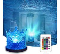 Lampade Aurora Boreale, Lampade Proiettore Bambini 16 Onde D'acqua A Colori Sfumati (con Telecomando) Per Camerette, Camere Per Bambini, Feste, Bar, Sale Giochi