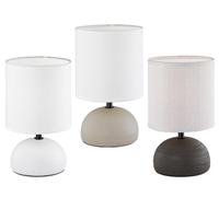 Lampada tavolo LUCI R50351025 base cappuccino paralume bianco