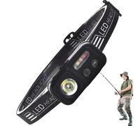 Lampade da campeggio: faro LED ad alta luce, USB ricaricabile | Comodo fascio regolabile da campeggio impermeabile per con modalità luce, 6 modalità di illuminazione di usura estesa del faro n