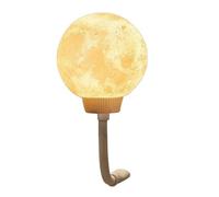 Lampade da comodino da tavolo, piccola lampada da sonno compatta con timer | Luna - Piccola lampada da camera compatta 3D con timer, per comodino, scrivania, scaffale, camera da letto
