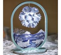 Lampade da Comodino per Camera da Letto, Luce e Ombra 3D,Da Tridimensionale Intagliata Nella Carta,Da da Scrivania Creativa/H/un