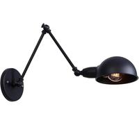 Lampade da Parete A Braccio Oscillante Orientabile Applique da Parete Industriali Vintage per Camera da Letto Finitura Nera per La Decorazione Domestica Testiera del Letto Garage Porti, Red