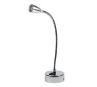 Lampade da parete a LED, 3W 85-265V flessibile regolabile a collo di cigno comodino conico Sconce lucper camera da letto, ufficio, banco di lavoro, studio(Con Interruttore -Warm White)