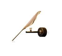 Lampade da parete a LED con interruttore tattile con rotazione a 360° for camera da letto sul comodino 10w 20w Applique da parete a LED nere for uccelli(Warm White,1T 10w Gold)