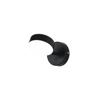 Lampade da parete a LED nordiche, applique da lettura sul comodino a camera da letto, lampada da sfondo for corridoio decorazione for interni illuminazione domestica 7W(2700-3500K,B Black no switch)