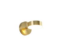 Lampade da parete a LED nordiche, applique da lettura sul comodino a camera da letto, lampada da sfondo for corridoio decorazione for interni illuminazione domestica 7W(5500 7000k,B Gold no switch)