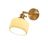 Lampade da Parete, Applda Parete in Ceramica a Coste, Applda Lettura in Ottone, Illuminazida Parete Regolabiler Camera da Letto, Comodino, Soggiorno