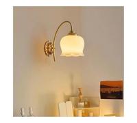 Lampade da Parete, Applda Parete Moderna,Pada da Parete in Otta Forma Di Fiore,Pada da Parete con Paralume in Vetro Opalinor Camera da Letto, Soggiorno, Corridoio, Casa Colonica