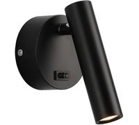 Lampade da Parete Applique da Parete Applique da Parete Moderne Lampade da Parete Faretto Girevole da Parete per Letto, Black-6000k