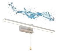 Lampade da Parete Applique Luce per Specchio da Bagno, Luci da Specchio a LED per vestirsi Luci da Trucco dimmerabili Lampada da toeletta Portatile per Trucco con Specchio Frontale Impermeabile