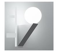 Lampade da parete for interni for corridoio Corridoio Balcone con sfera di vetro Moderna illuminazione da parete a LED da 9W Applique da parete for soggiorno camera da letto(3 Colors,White 9W)