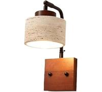 Lampade da Parete in Pietra Naturale Wabi-sabi Giapponese Creativo Semplice direzione Regolabile murale funces a Parete in Legno in Legno Solido per Hotel Barre di Abbigliamento di Abbigliamento