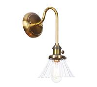 Lampade da Parete in Vetro Antico, Applique industriali Vintage a Collo di Cigno, Lampada da Lettura a Braccio Lungo Country Americano, apparecchio di Illuminazione da Parete Industriale a LED per la