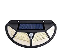 Lampade da parete Lampada da parete a luce solare per esterni Lampada da parete a LED per esterni a 3 modalità Sensore PIR di movimento Lampione stradale SMD2835 102 Batteria incorporata Alimentato a
