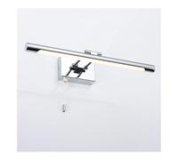 Lampade da Parete, Luce a Ledr Specchio da Bagno,Pada da Parete Cromata con Cordino,R Specchio da Bagno, Illuminaziper Cornice/Cromo/Large