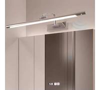 Lampade da Parete Luci LED Specchio da Bagno per Interni con sensore di Movimento con Lampada Girevole 180°+180° Rotazione in Acrilico per Camera da Letto Corridoio Bagno (Luce Bianco-Argent