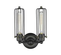 Lampade da Parete,Pade da Parete,Pada da Parete Industriale Americana, Compatibile con Soggiorno, Camera da Letto, Comodino, Bar, Ristorante, Corridoio,Pade da Parete/Colore/Doppia Testa