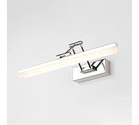 Lampade da Parete per Bagno a LED con Luce per Specchio di cortesia, luci per armadietto a Specchio Retrattile, Lampada Frontale a Specchio Pieghevole in Acciaio Inossidabile, Lampada da Parete per