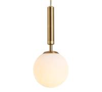 Lampade da Parete, Semplicepada a Sospensia Globo Di Latte,Pada a Sospensia Sfera in Vetro Nordico,Padarior Isola da Cucina, Altezza Regolabiler Camera da Letto, Tavolo da Pranzo/Colore/25 Cm/9,84 Po